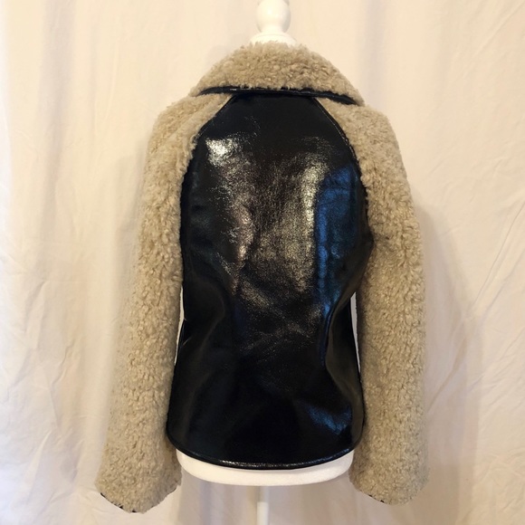 Patent Leather Shearling Faux Fur - Picture 5 of 8